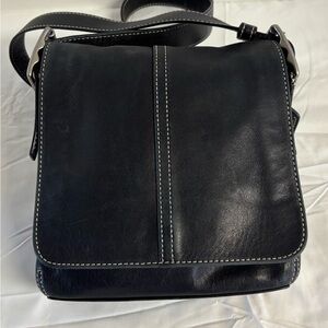 Vintage Coach Hampton Leather Flap Crossbody